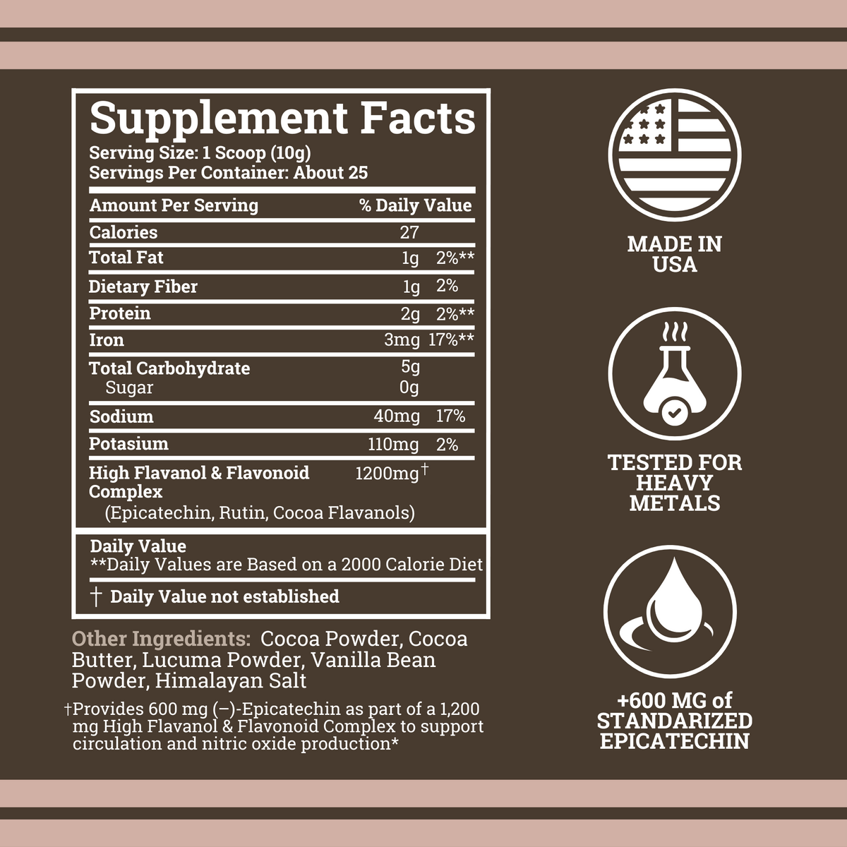 0 SUGAR & ONLY 27 CALORIES